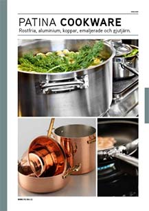 En till liten broschyr med kastruller i koppar och stål, klicka här för mer info om köksutrustningen vi erbjuder!